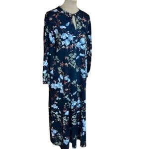 Vtg 70s Mrs Roper Floral Housedress
